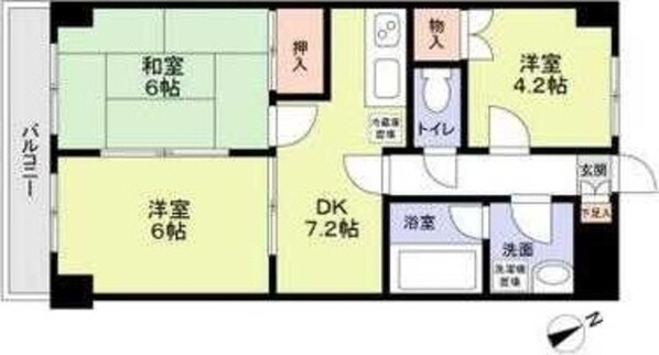 Ｋｉｔａｋｏｉｗａ　ＹＭ　ｇａｒｄｅｎの物件間取画像